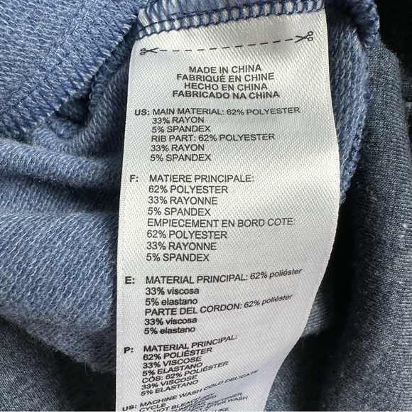 Adidas Blue Rose Gold Zip Sweatshirt M - Picture 7 of 8